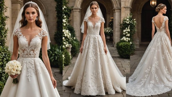 Tendances actuelles des robes de mariée ajourd'hui